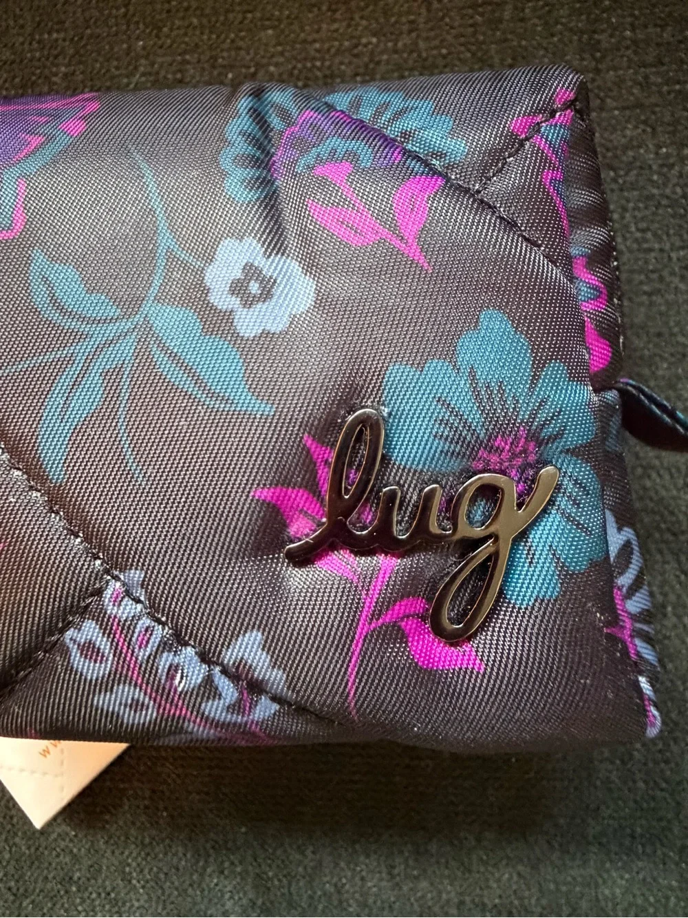 Lug Choo Choo Mini Pill Box Pouch Bag Organizer – Boho Floral Black
